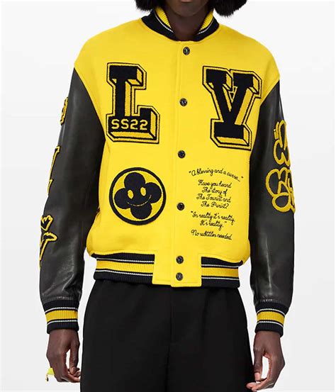 louis vuitton varsity jacket price|Louis Vuitton varsity jacket yellow.